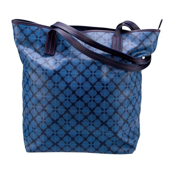 johnathan Adler Handbags - Stylish Blue Patterned Tote Bag